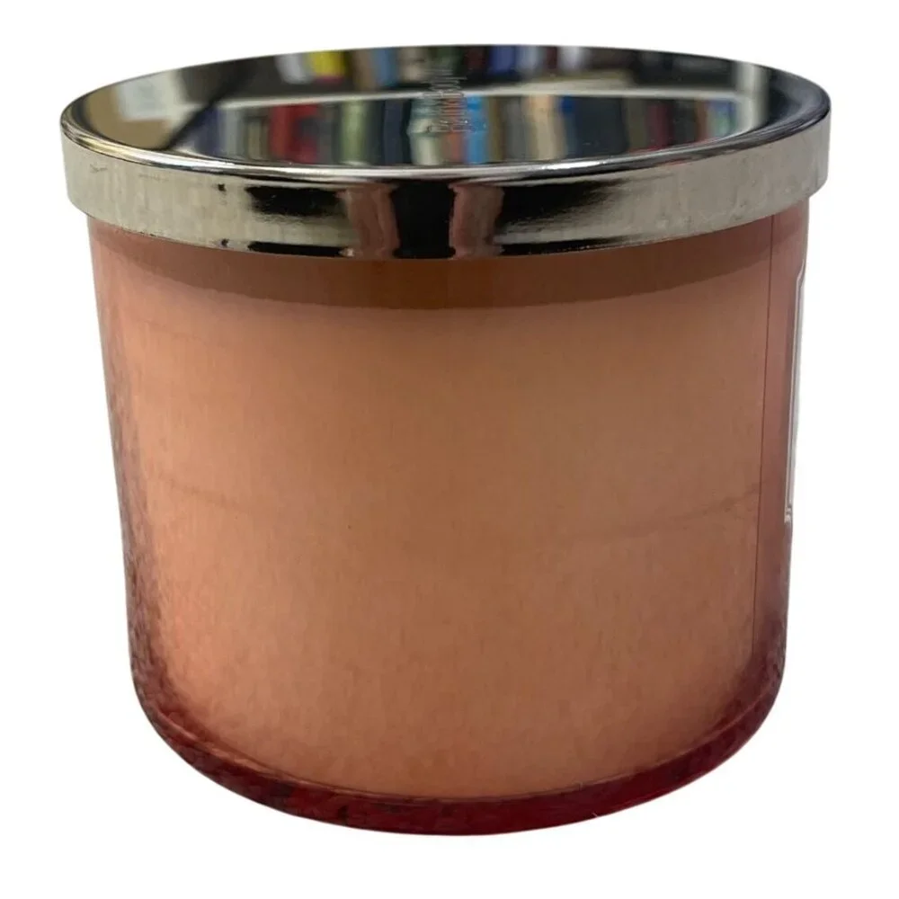 Bath & Body Works Peach Bellini Scented Candle 3 Wick 14.5oz - Picture 4 of 8